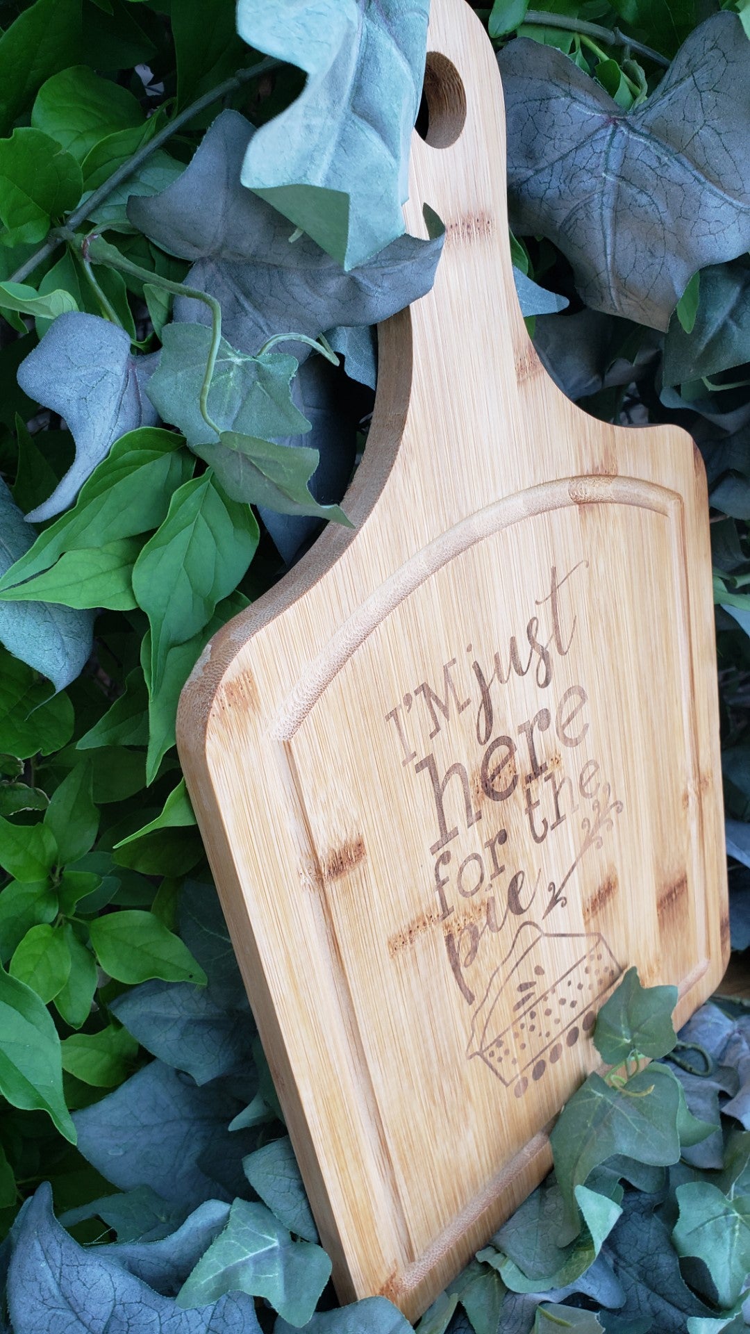 Cutting Board - 16 x 9 - Bamboo - Here for Pie
