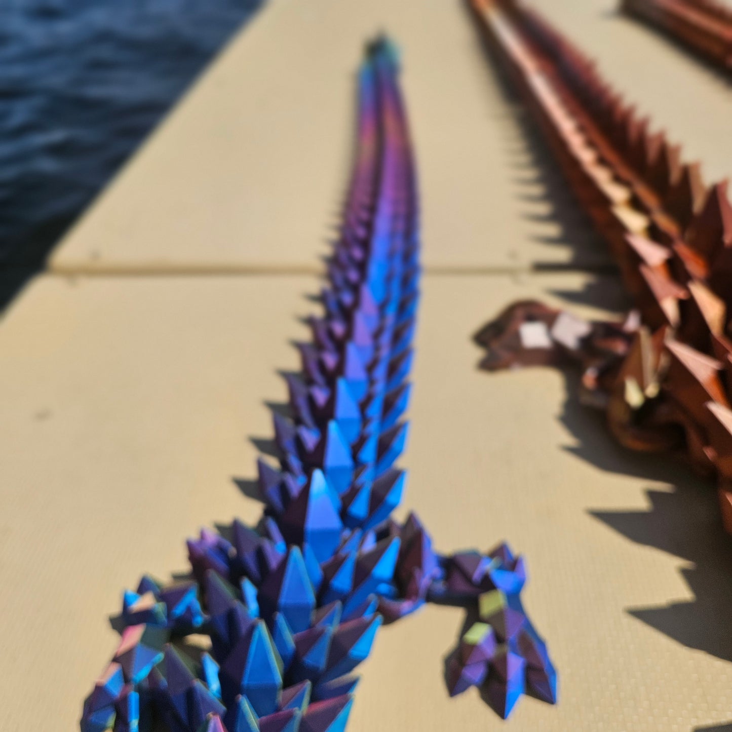 3D Print - Extra Large Crystal Dragon -4 feet long!