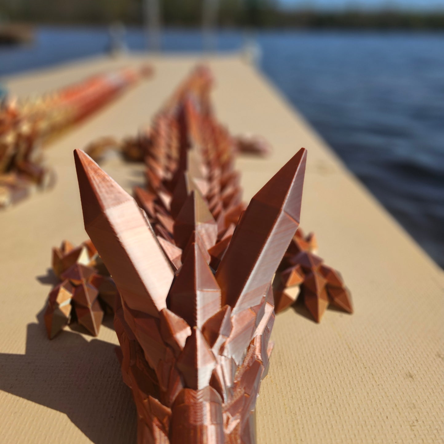 3D Print - GIGANTIC Crystal Dragon -6 feet long!