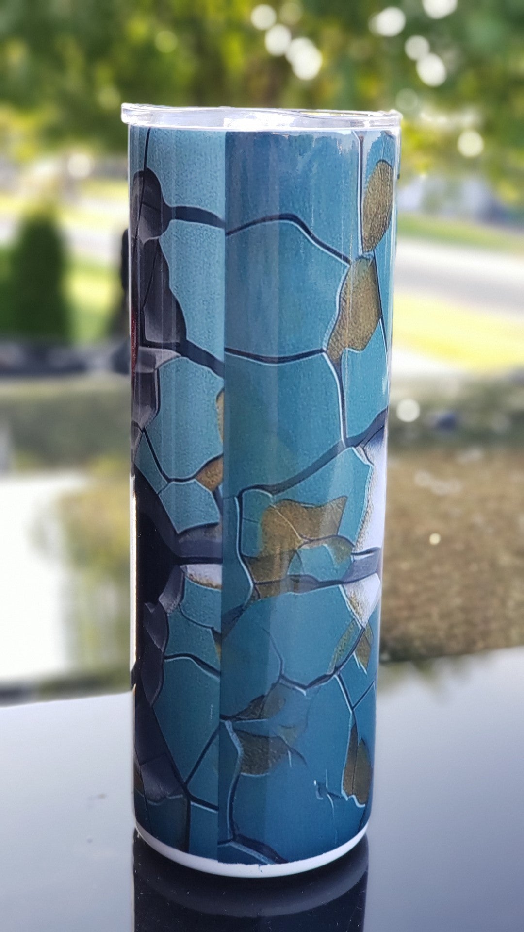 Tumbler - Girl Breaking Through Wall