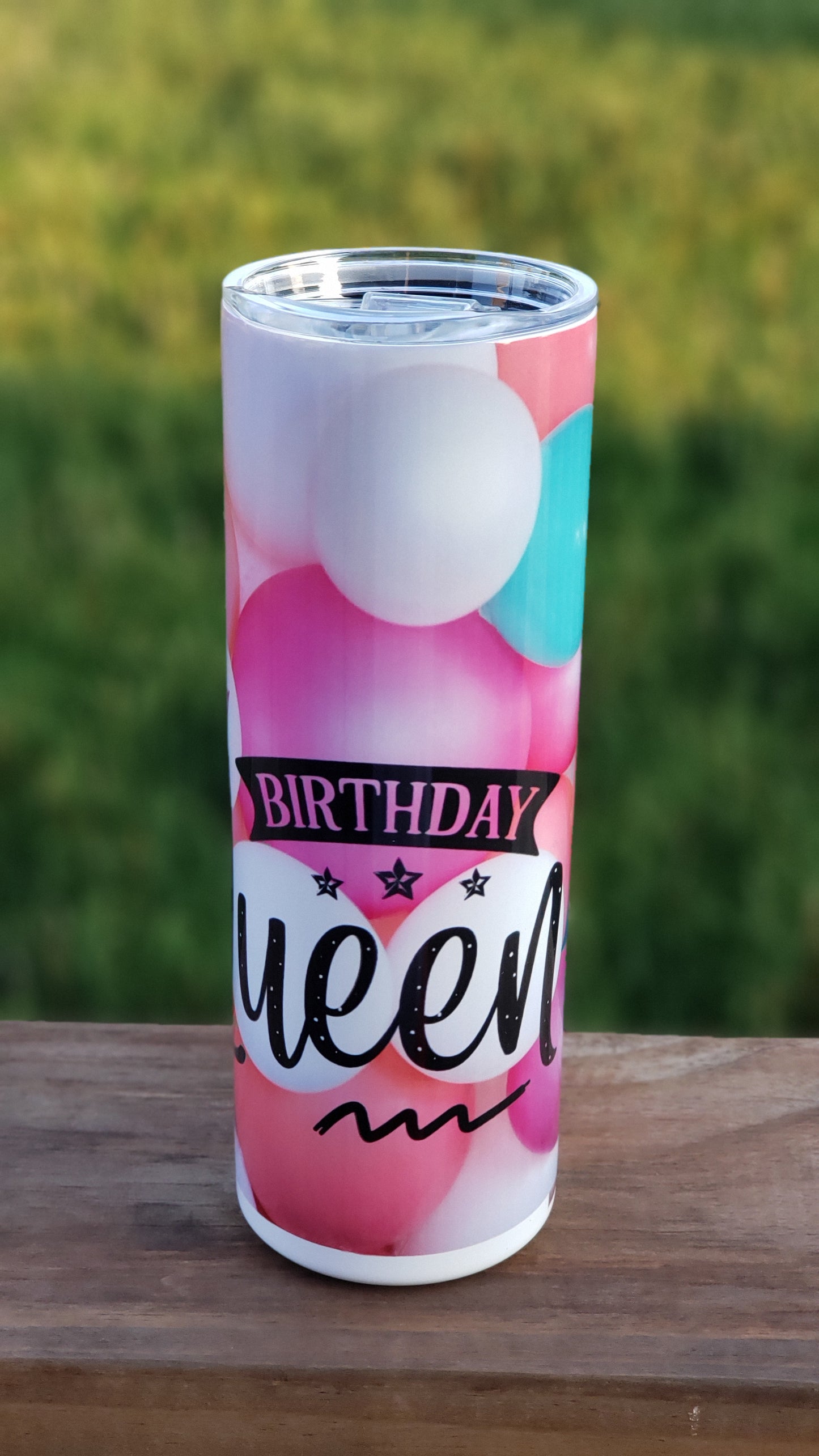Tumbler - Birthday Queen - Balloons
