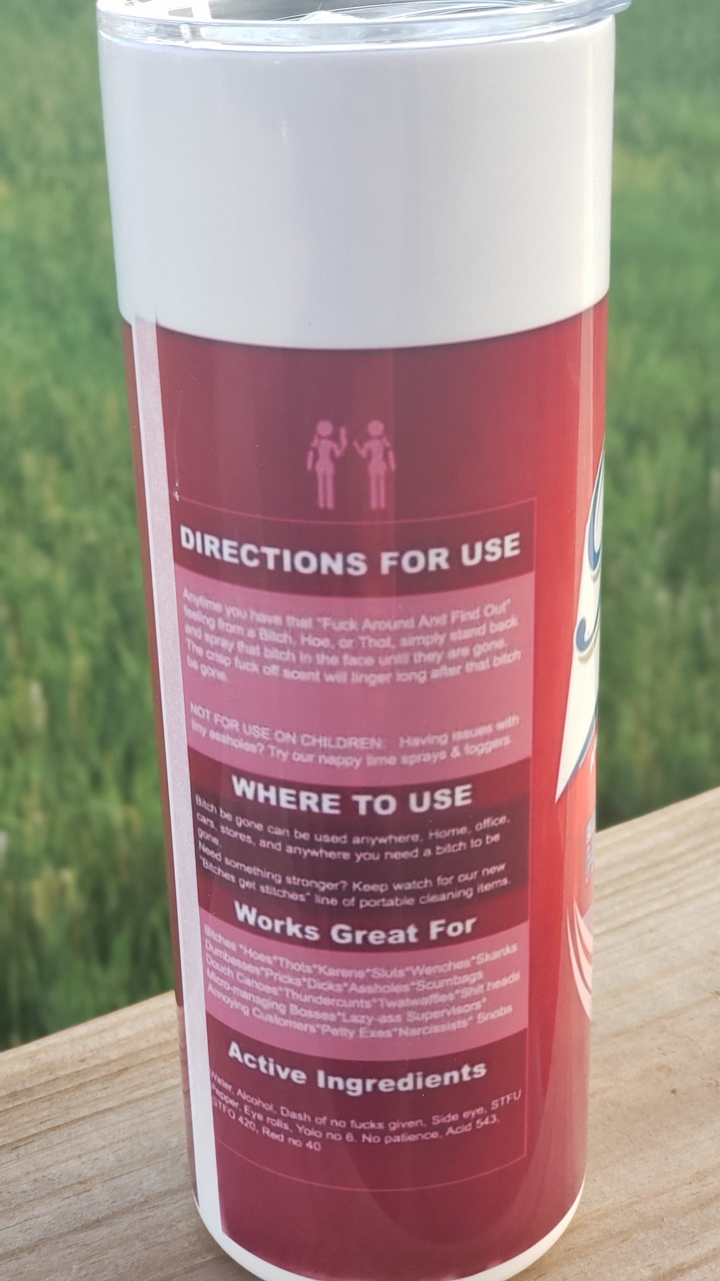 Tumbler - Bitch Be Gone Cherry