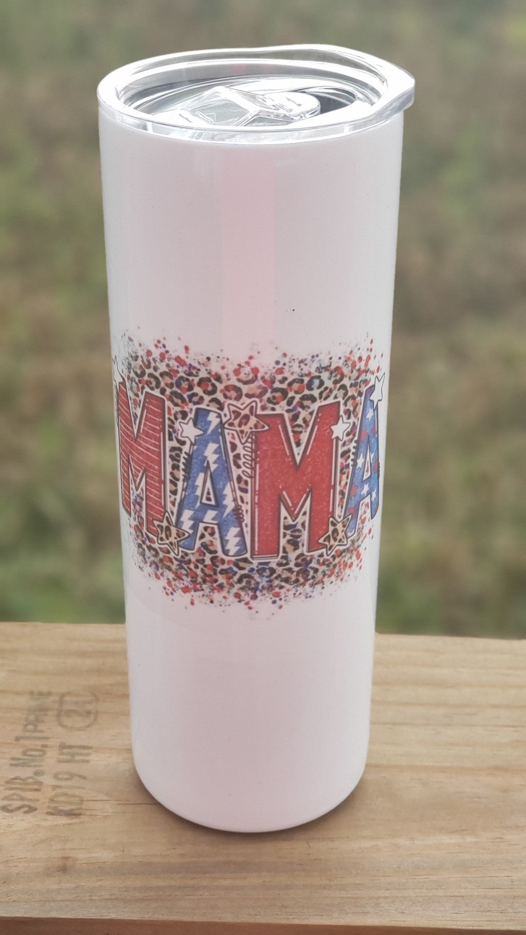 Tumbler - Mama Red White and Blue