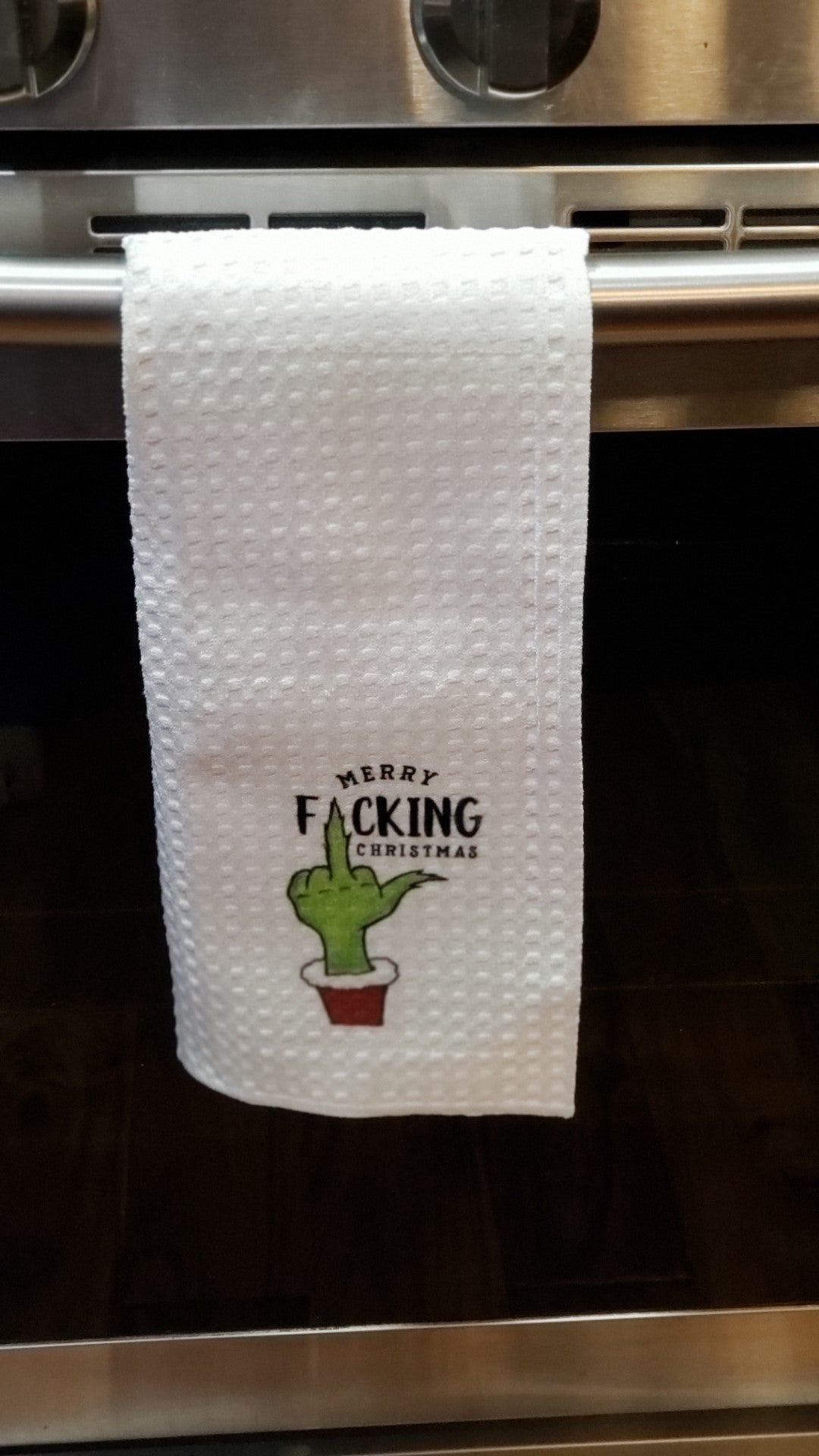 Waffle Towel - Merry Fucking Christmas