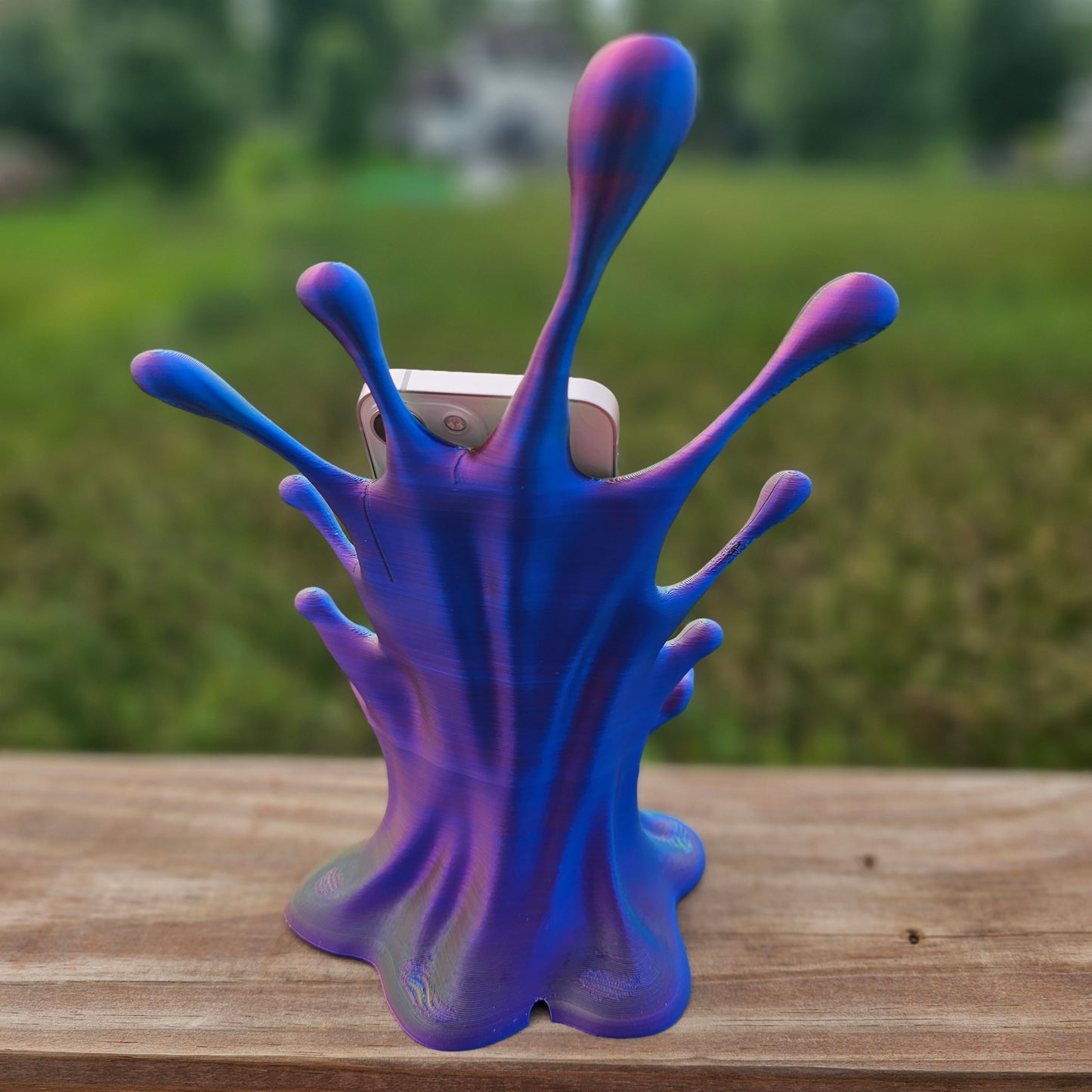 3D Print - Cell Phone Holder - Water Splash