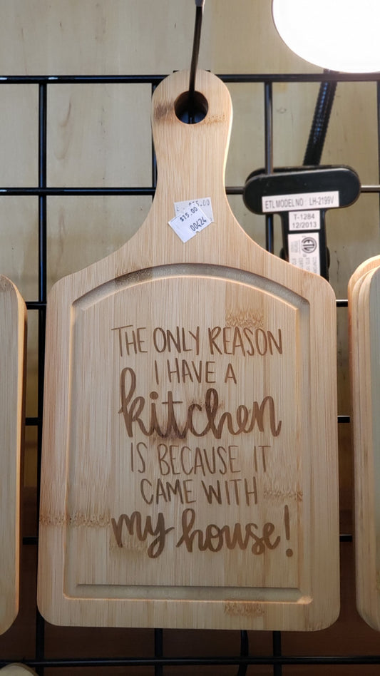 Cutting Board - Bamboo - The only reason I have a kitchen is because it came with the house