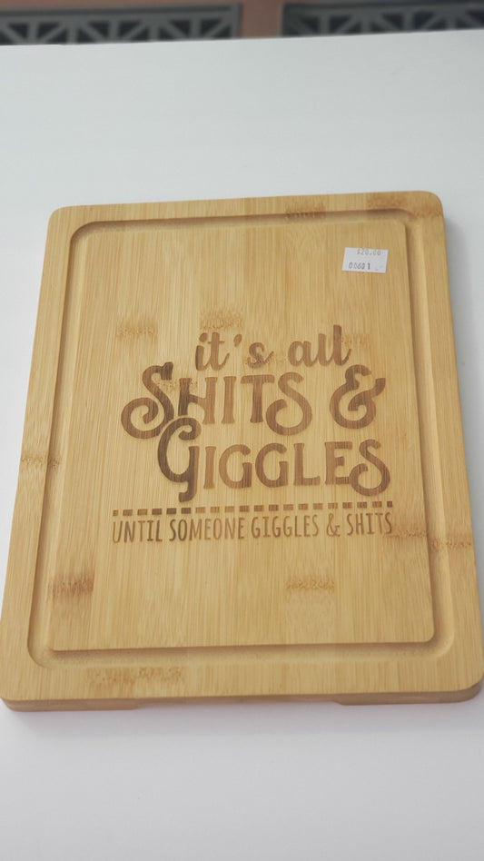 Cutting Board - Bamboo -12x9 - Shits and Giggles