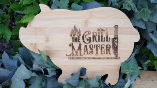 Cutting Board - Bamboo - Pig - Grill Master