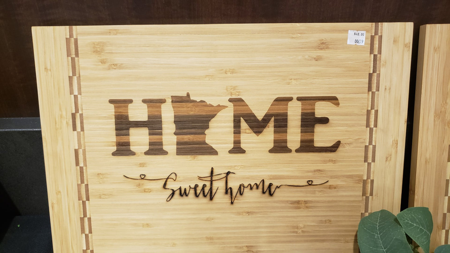 Cutting Board - 18 x 12 Butcher Block - Home Sweet Home MN