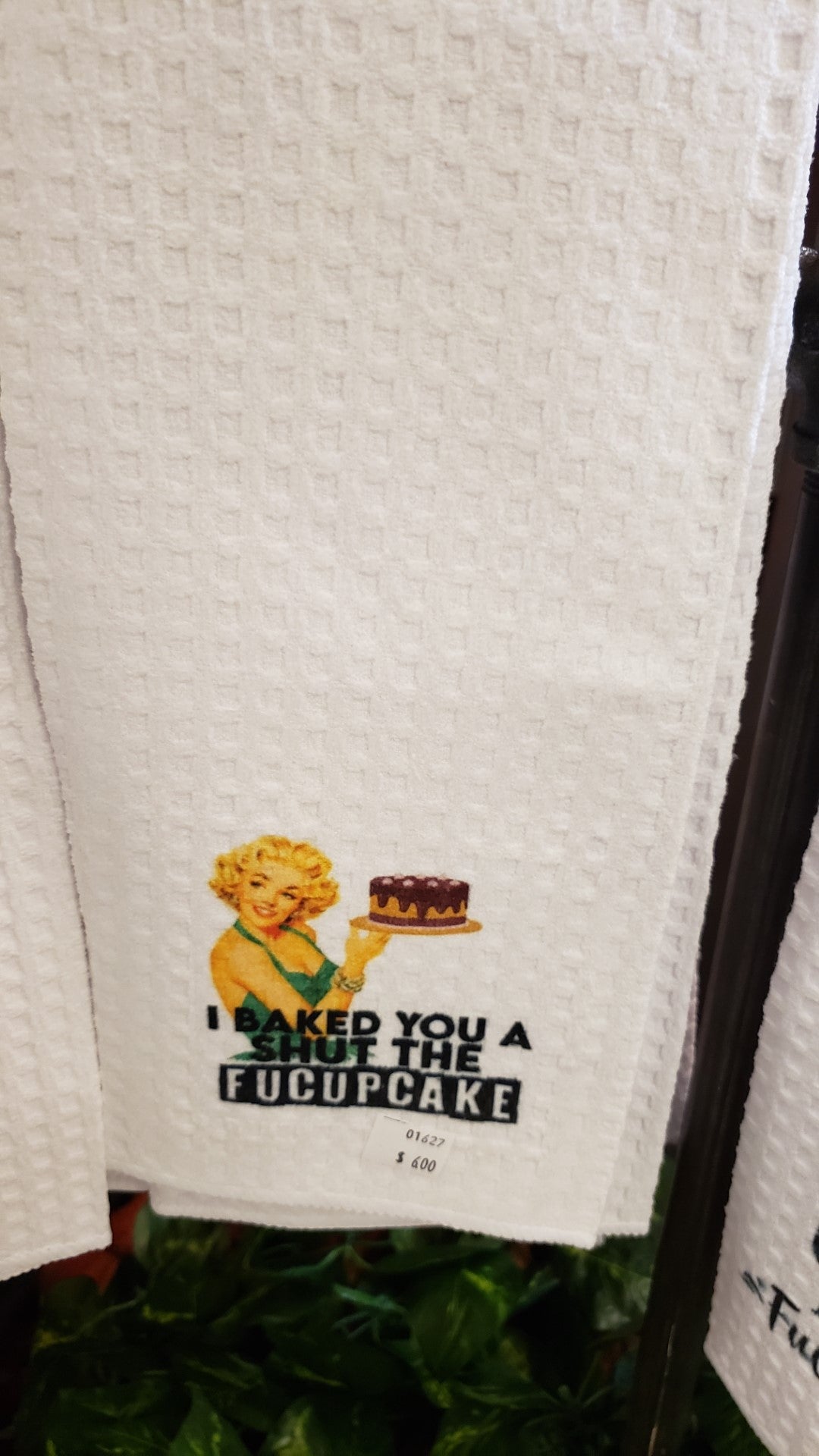 Waffle Towel -  Shut the fuccupcake