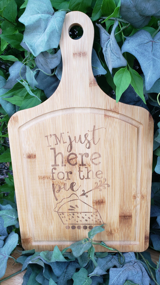 Cutting Board - 16 x 9 - Bamboo - Here for Pie