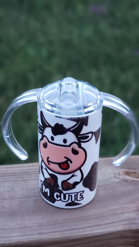 Sippy Cup - Cow I am Cute