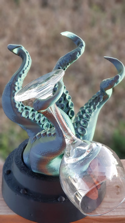 3D Print - Wine Glass Holder - Octopus Tentacles