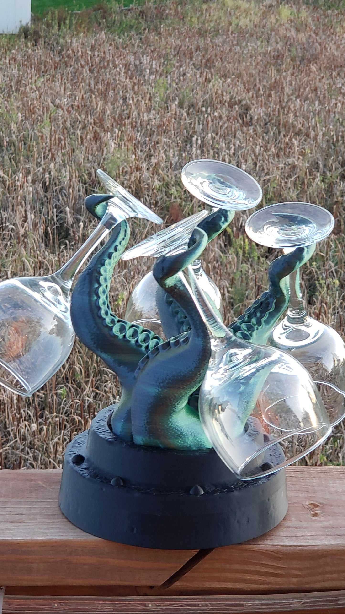 3D Print - Wine Glass Holder - Octopus Tentacles