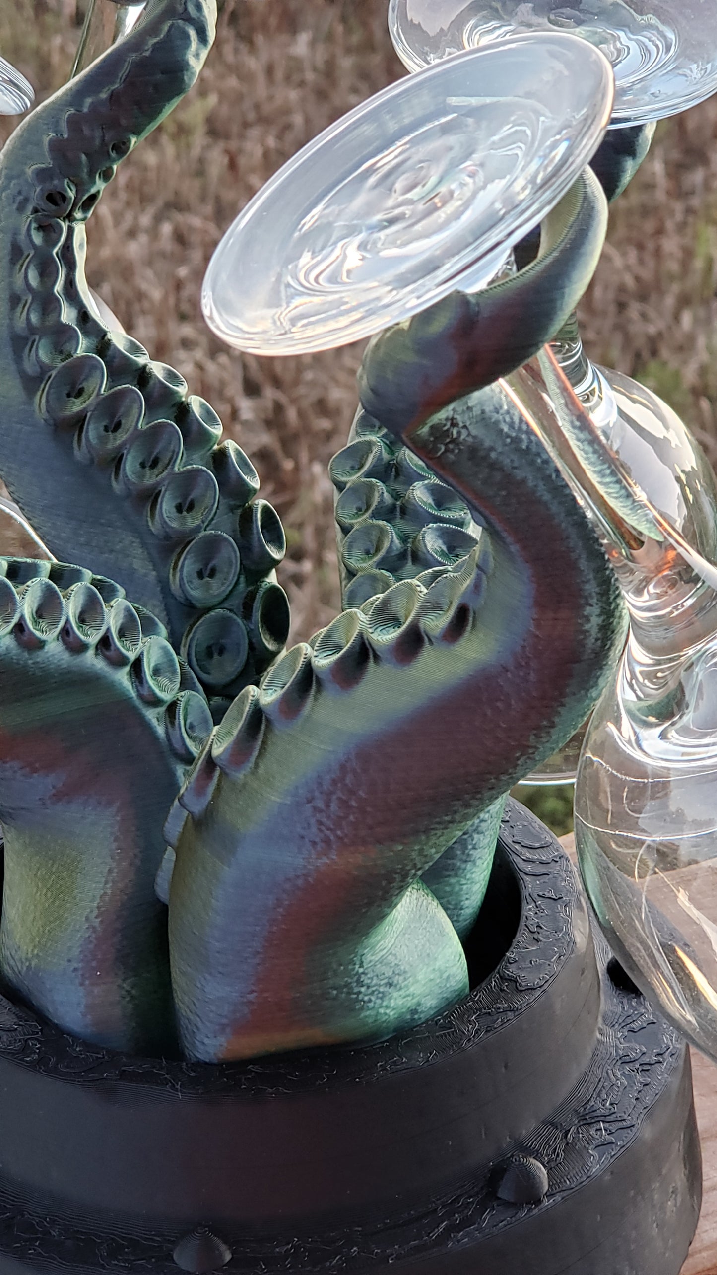 3D Print - Wine Glass Holder - Octopus Tentacles