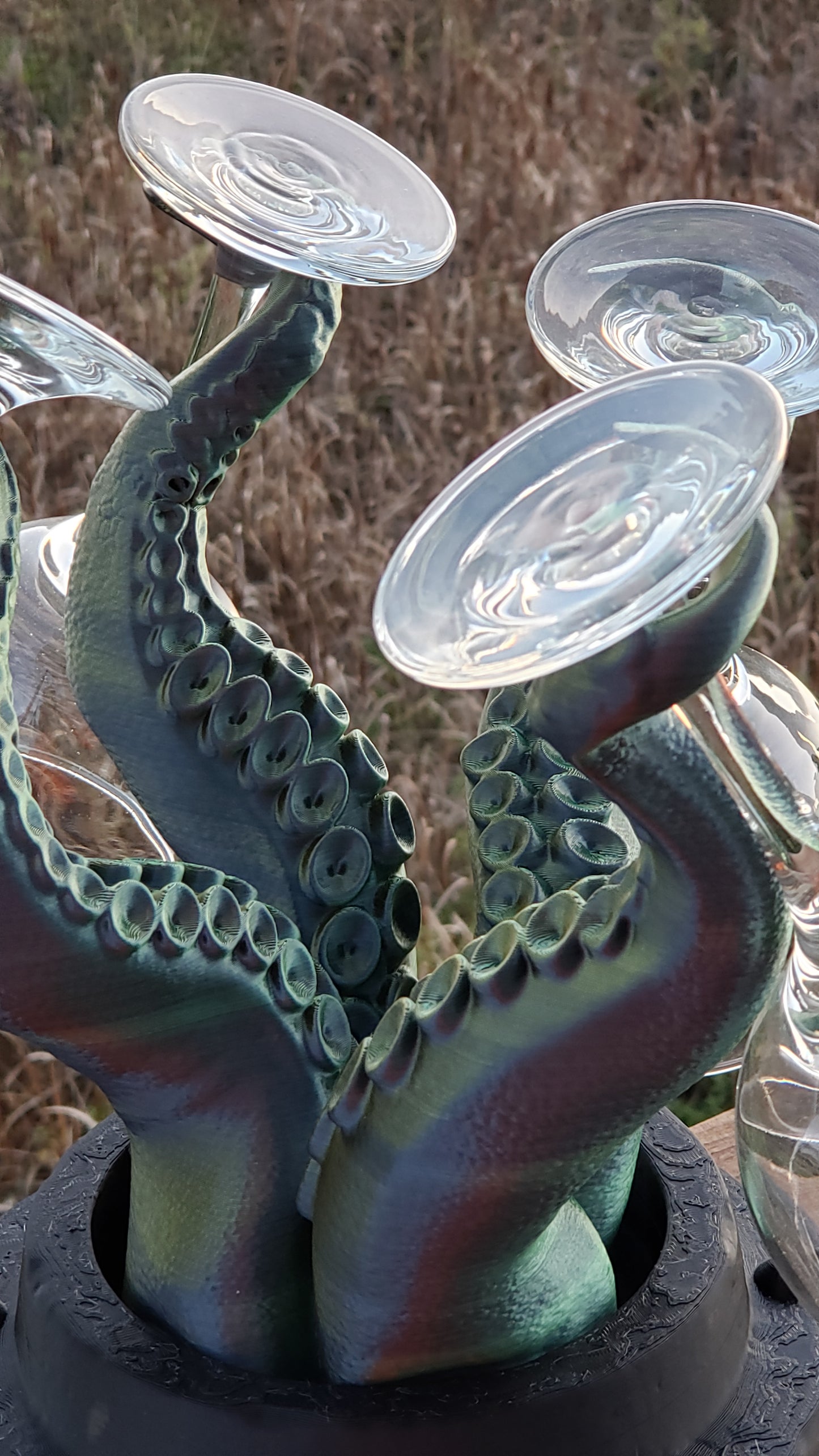 3D Print - Wine Glass Holder - Octopus Tentacles