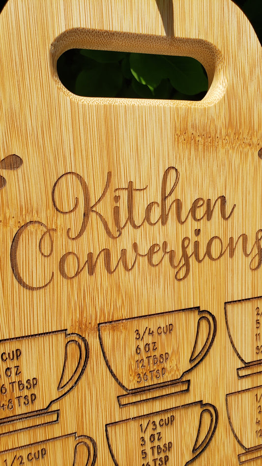 Cutting Board - 12 x 9 Bamboo Kitchen Conversions