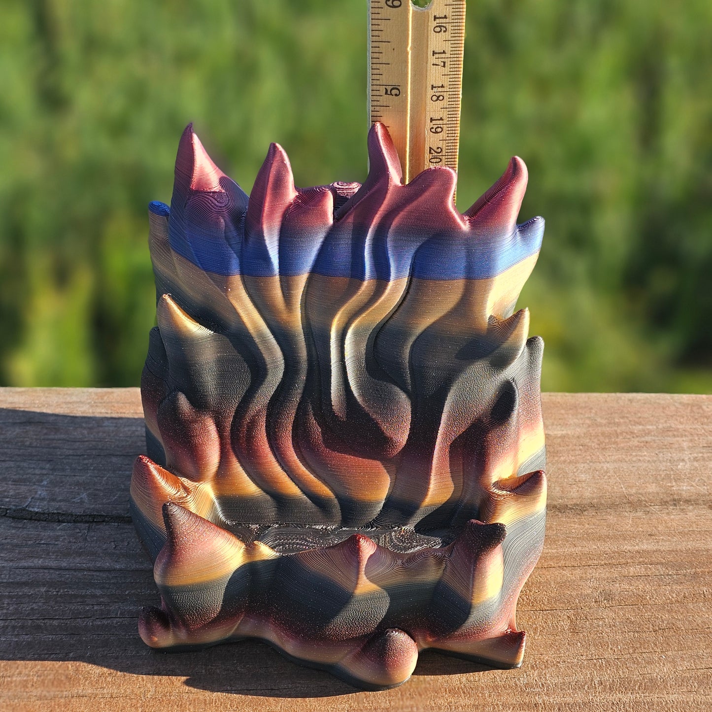 3D Print - Cell Phone Holder - Flames
