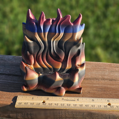 3D Print - Cell Phone Holder - Flames