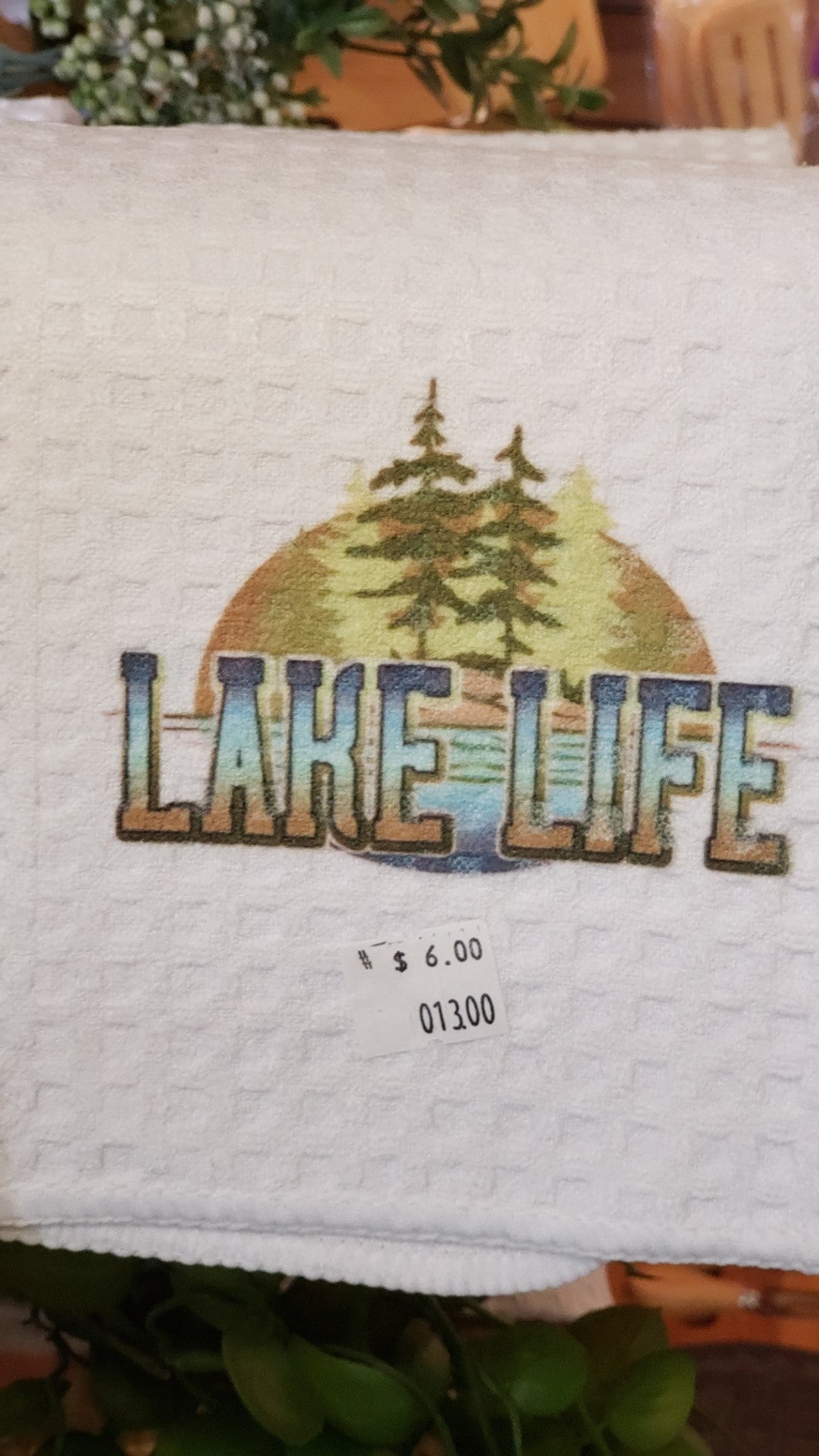 Waffle Towel - Lake Life