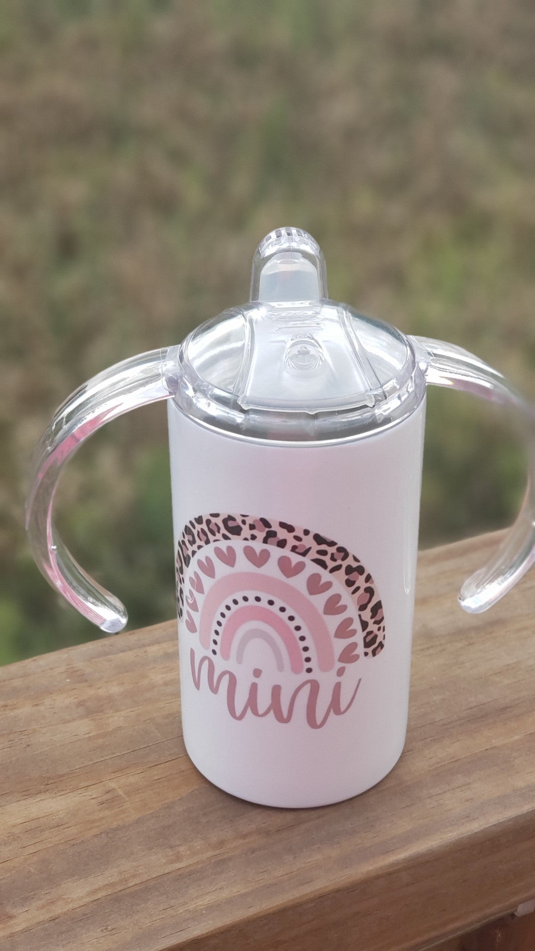 Sippy Cup -Mini Pink Rainbow