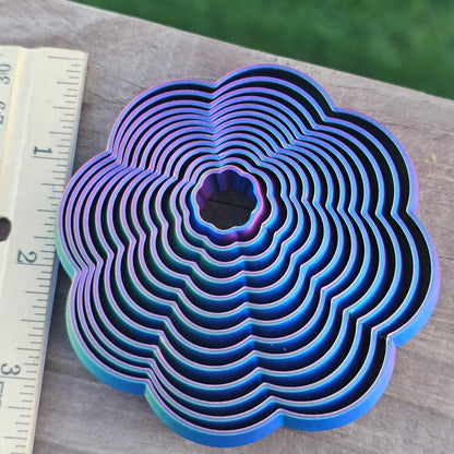 Fidget Spinner, flower, finger spinner, 3D Printed toy, multi-color, color changing, filament, cheap, inexpensive, Minnesota