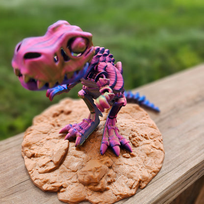 3D Print - Stand Up T Rex Skeleton