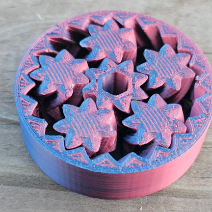 3D Printed Fidget Spinner Gears Wheel