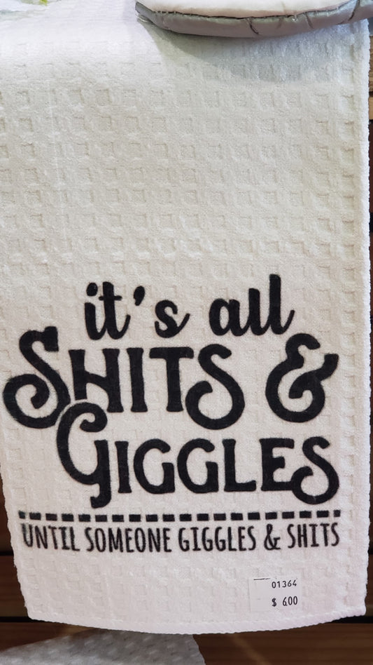 Waffle Towel -  Shits and Giggles