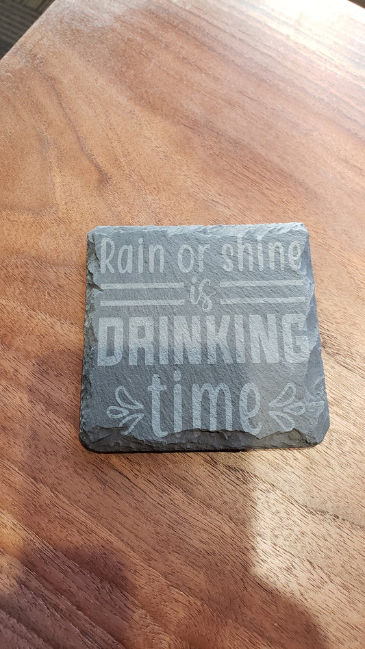 Square Coaster - Rain or Shine