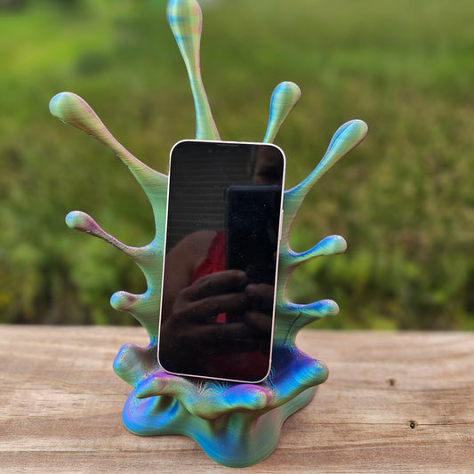 3D Print - Cell Phone Holder -  Water Splash